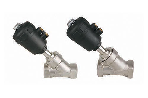 2 Way, 2 Position Solenoid Valves - Two-Port SD Piston-operated Angled-seat Valve